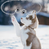 Végtelen szimbólum karkötő mancsnyom medállal és cirkóniával