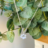 Elegáns ezüst mancs nyaklánc rozsdamentes acélból