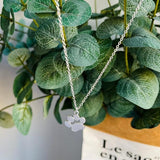 Elegáns ezüst mancs nyaklánc rozsdamentes acélból