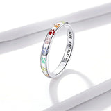 Sterling ezüstből készült mancsnyom gyűrű