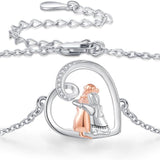 Állítható, kutyás motívumú barátság karkötő