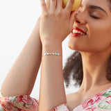 Sterling ezüst kutyanyom karkötő – állítható karkötő