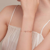 Sterling ezüst kutyanyom karkötő – állítható karkötő