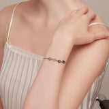 Sterling ezüst kutyanyom karkötő – állítható karkötő