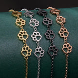 Sterling ezüst kutyanyom karkötő – állítható karkötő