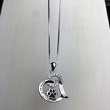 Elegáns kutya emlék nyaklánc rozsdamentes acélból