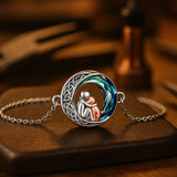 Állítható szerencsekarkötő sterling ezüstből, kutyamotívummal