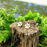 Rozsdamentes acél mancs fülbevalók, hipoallergén