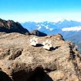 Rozsdamentes acél mancs fülbevalók, hipoallergén