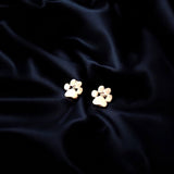 Rozsdamentes acél mancs fülbevalók, hipoallergén