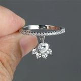 Paw & Heart gyűrű – arany és ezüst színű