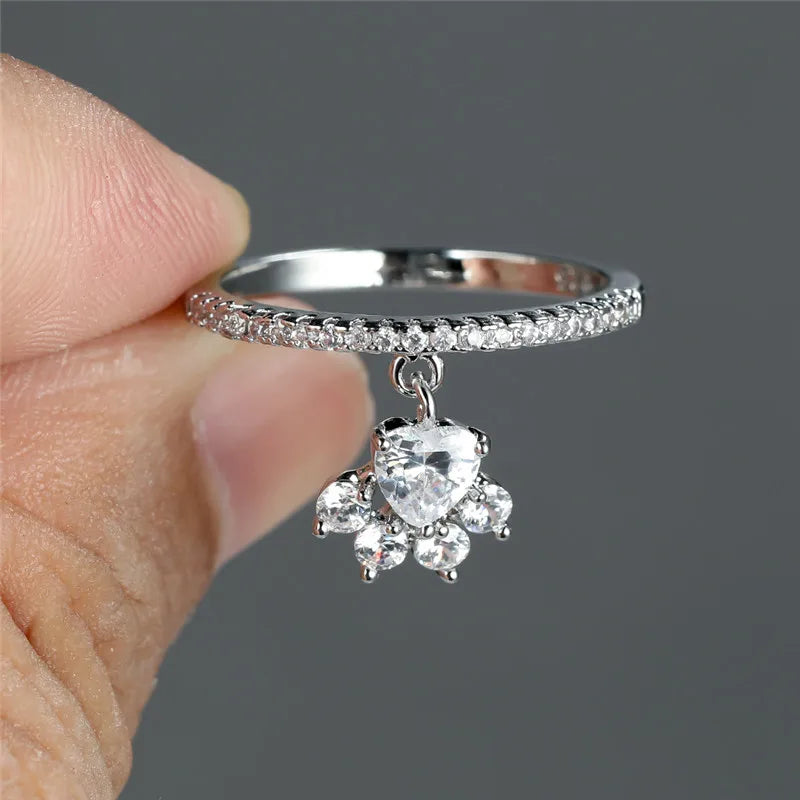 Paw & Heart gyűrű – arany és ezüst színű