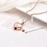 Emlék nyaklánc mancs alakú szívvel – rozsdamentes acél urnás medál