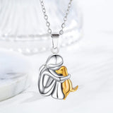 Szerencse nyaklánc kutyás motívummal