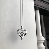 Infinity Heart Paw nyaklánc rozsdamentes acélból nőknek